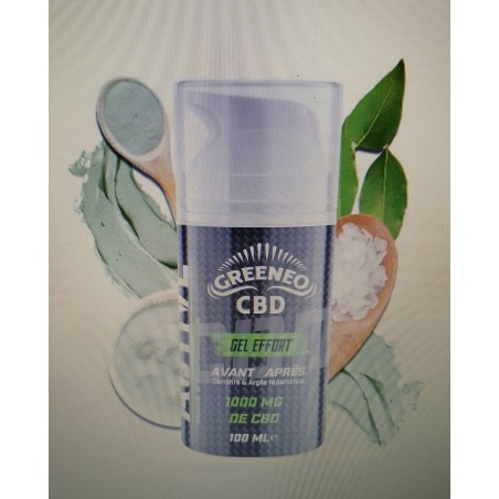 Gel CBD 1000mg Effort _ Avant & Après Sport _ Récupération Intense