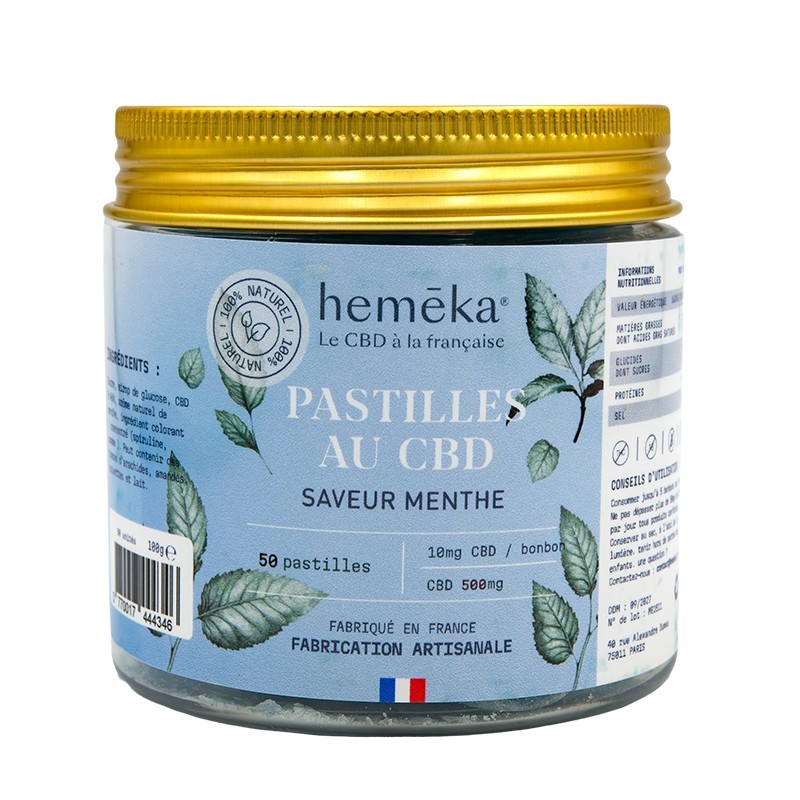 Gummies CBD 10mg Heméka Saveur Menthe _ Calitop