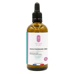 Huile de Massage CBD 1000mg Détente & Muscles Nature & CBD _ Calitop
