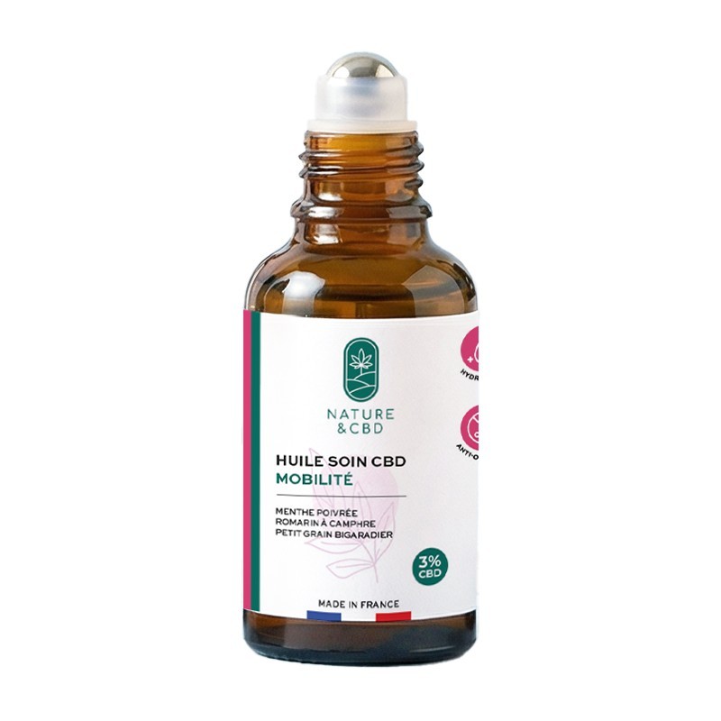 Huile de Soin Mobilité 30ml CBD 3% par Nature & CBD _ Calitop