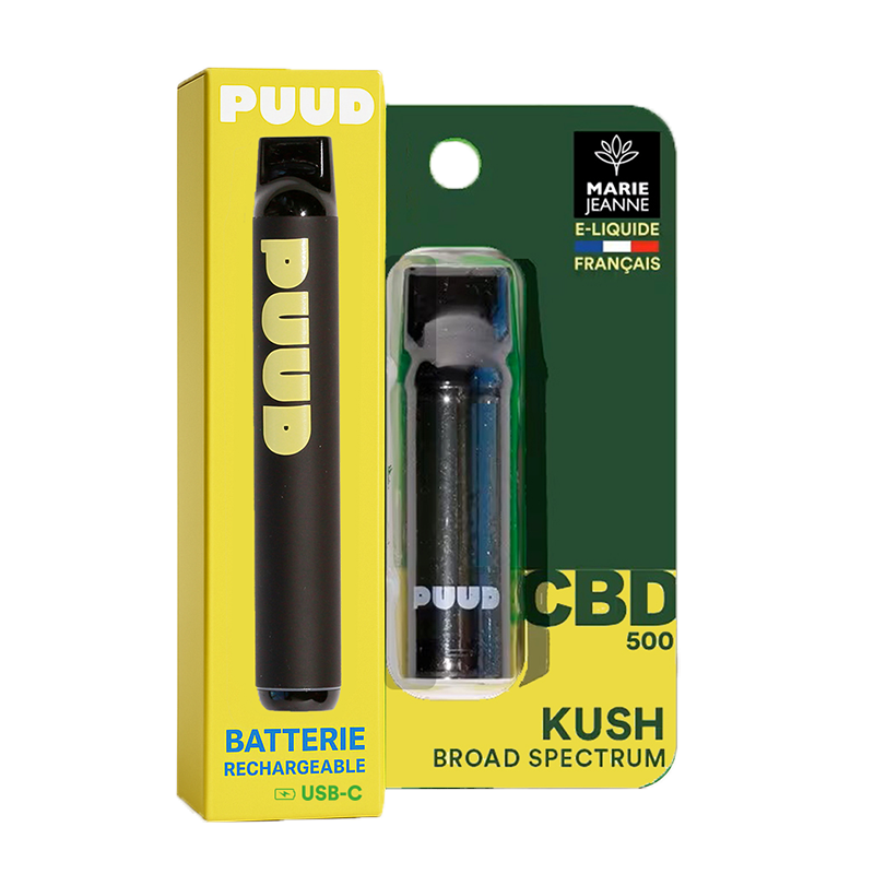 Cigarette Electronique + recharge  KUSH CBD _ Vape Authentique & Relaxation _ calitop.fr