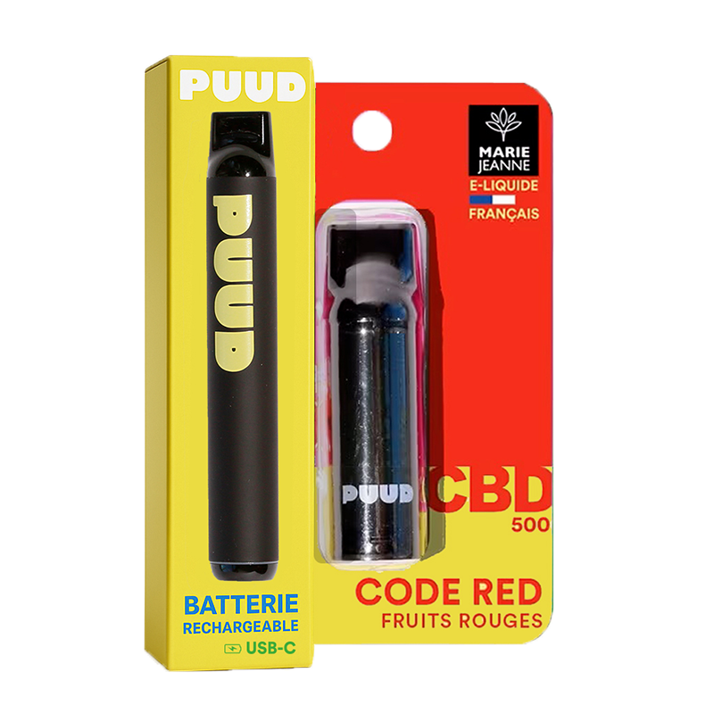 vapoteuse puff sexy candy friandise sucrée rechargeable goût fruits rouge (taux de CBD 5%)