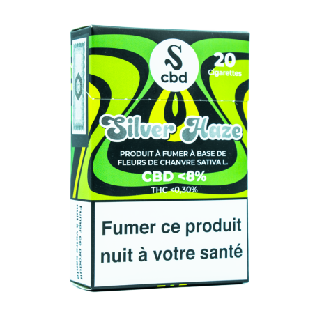 Cigarettes CBD françaises 100 % naturelles et légales Silver Haze sans tabac _ calitop
