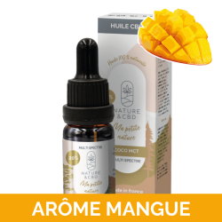 Huile CBD Coco Mangue _ 10/20/30% CBD Saveur Exotique & Bio_calitop