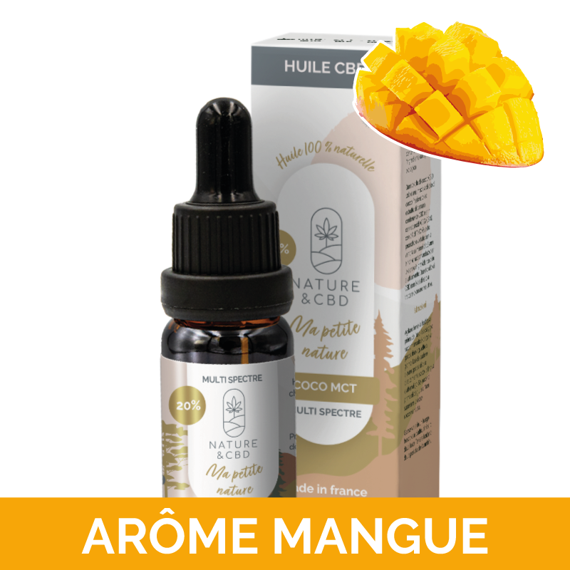 Huile CBD Coco Mangue _ 10/20/30% CBD Saveur Exotique & Bio_calitop