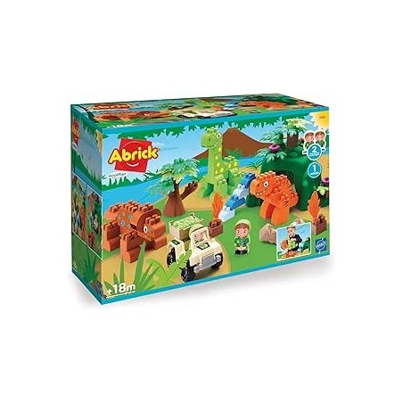 Jouet de construction Dinoland - Abrick - ECOIFFIER - A partir de 18 mois, Multicouleur