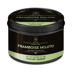 Thé Vert CBD Framboise Mojito _ Saveur Framboise Citron Vert _ calitop