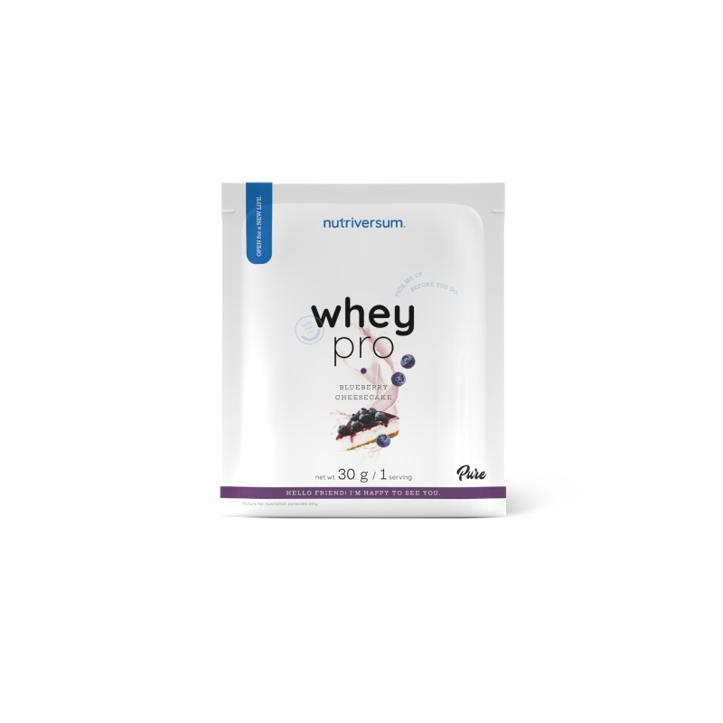 Whey Protéine Nutriversum 30g Saveur Blueberry (Myrtille) _ calitop