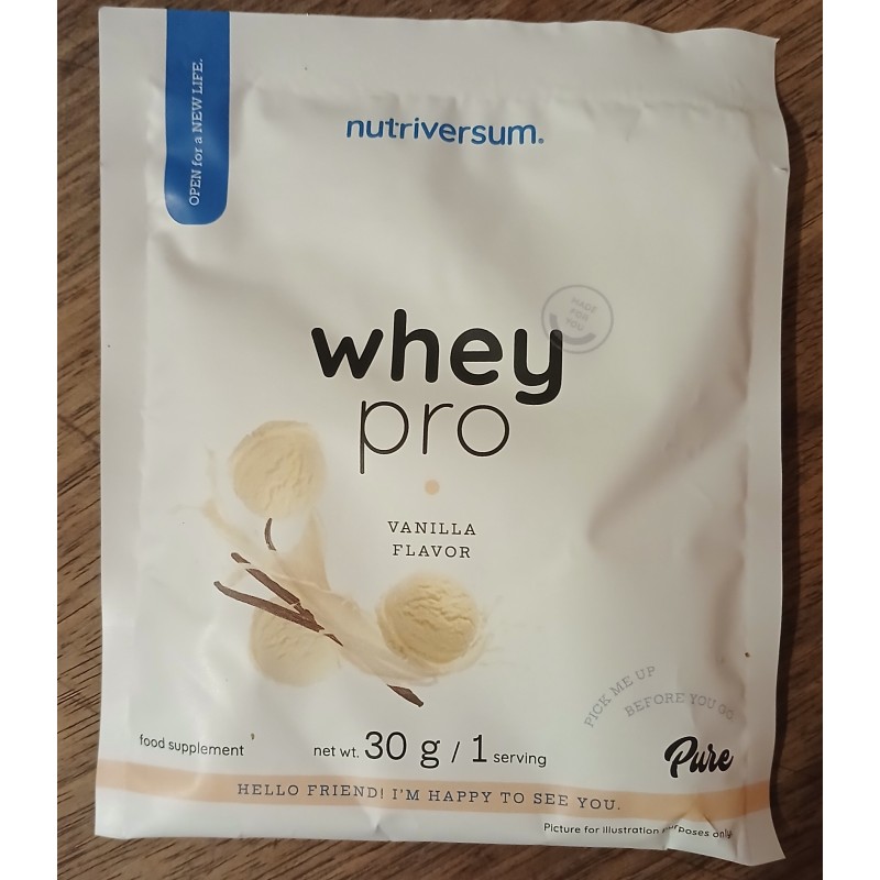 Whey Pro 30g Nutriversum Saveur Vanille _ calitop