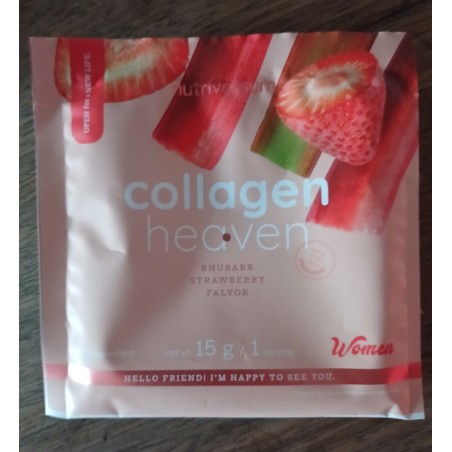 Collagène Fraise Rhubarbe 15g Nutriversum Beauté & Glow _ Calitop