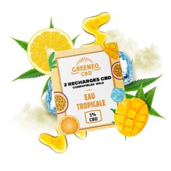 Recharge CBD Greeneo Mangue Fraîche Isolat Pur (2 x 2ml) _ Calitop